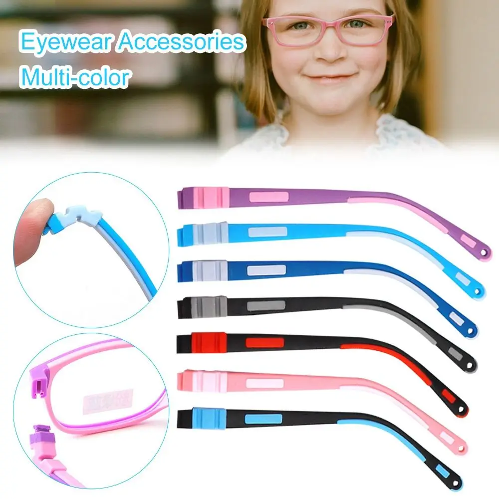 Eyeglasses Accessories Multi-color Children Silicone Glasses Legs Snap-on Eyeglasses Arm Replacement