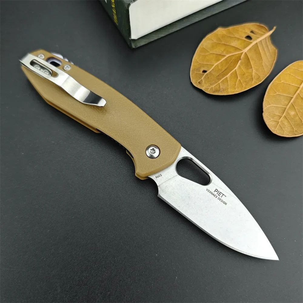 CRK 5390 Piet/7096 Lightweight Folding Knife, Satin Finished Blade GFN Handle Self Defense Fishing Outdoor Everyday Carry Knives 2