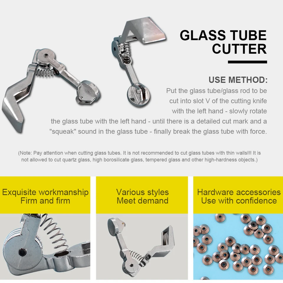 Coupe-tube En Verre En Alliage De Zinc - Diamètre Max 40 Mm, Portable, Pour Bricolage Et DIY