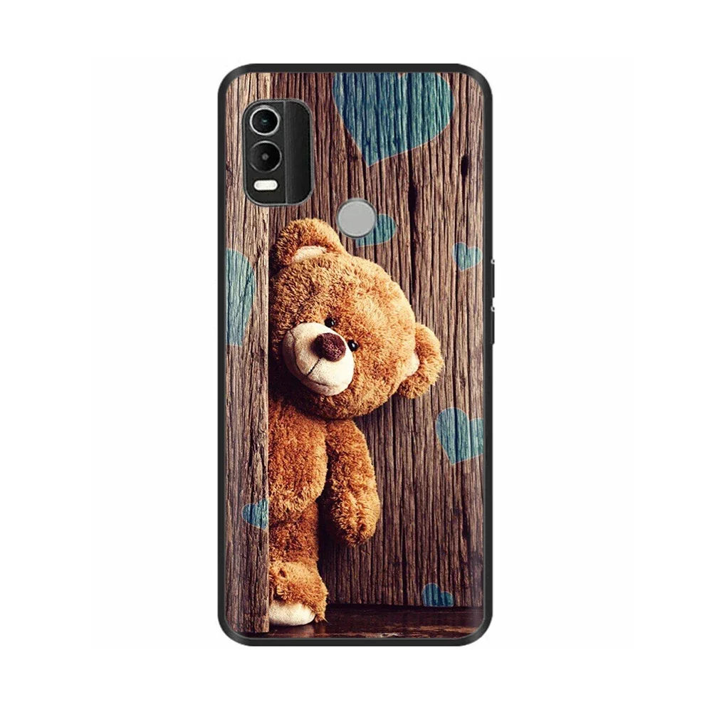 Luxury Painted Black Silicone Soft Phone Case - Stylish Protective Back Cover