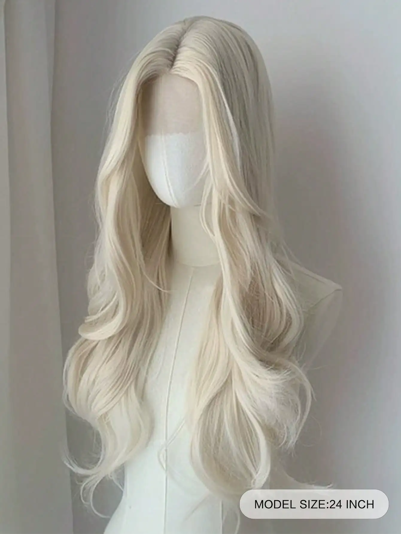 Blonde Synthetic Lace Front Curly Wig for Women