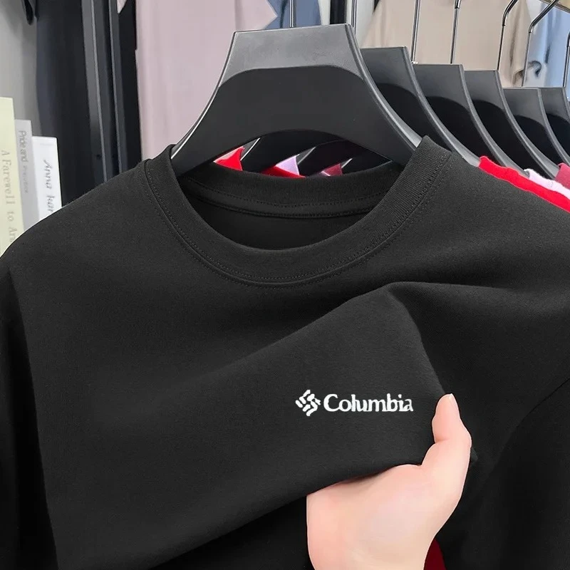T-shirt da uomo di alta gamma con stampa, girocollo, a maniche corte, estiva, casual, alla moda, abbigliamento sportivo da uomo - immagine 2