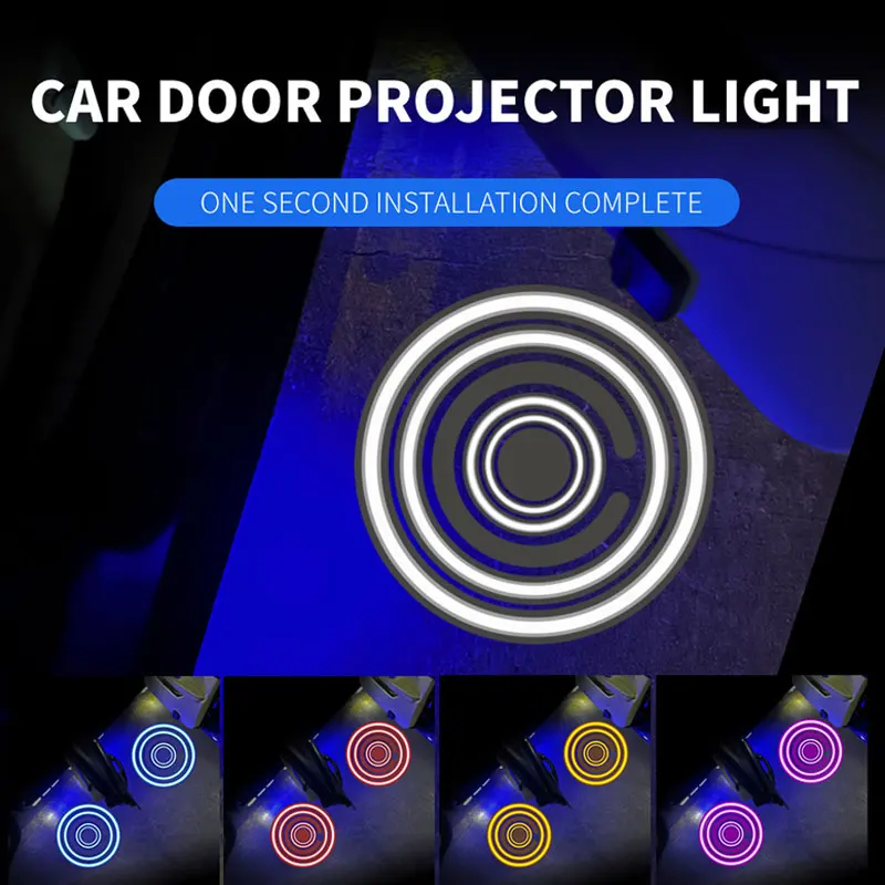 Bat Logo Car Door Welcome Lights Laser Projector Logo Ghost Shadow Light Universal Car Door Light Decorative Lamp New