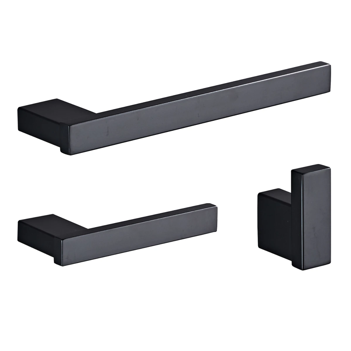 ชุดราวแขวนผ้าเช็ดตัวสแตนเลส 304 3 ชิ้น ชั้นวางของในห้องน้ำติดผนัง ชุดราวแขวนผ้าเช็ดตัวพร้อมที่ใส่กระดาษชำระในห้องน้ำ 1