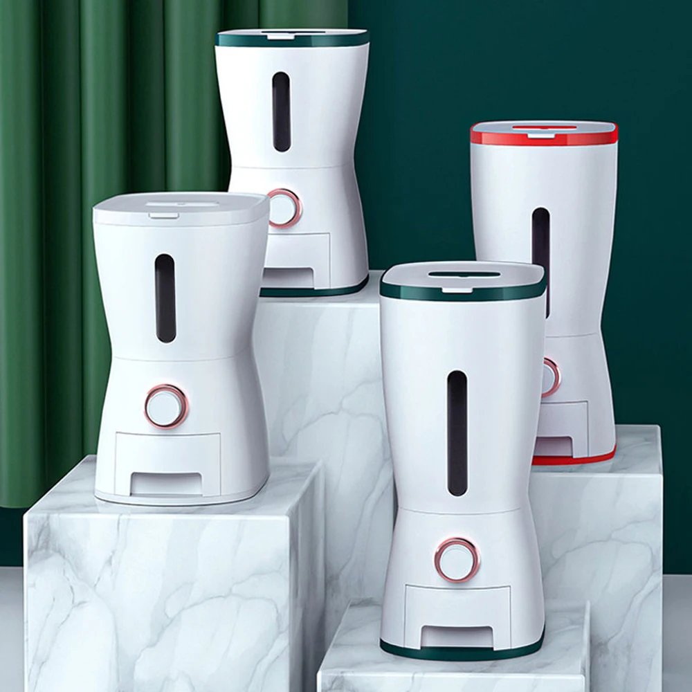 측정 쌀통 및 포장, 방충 및 방습 쌀 보관 상자, 10kg 가정용 쌀가루와 