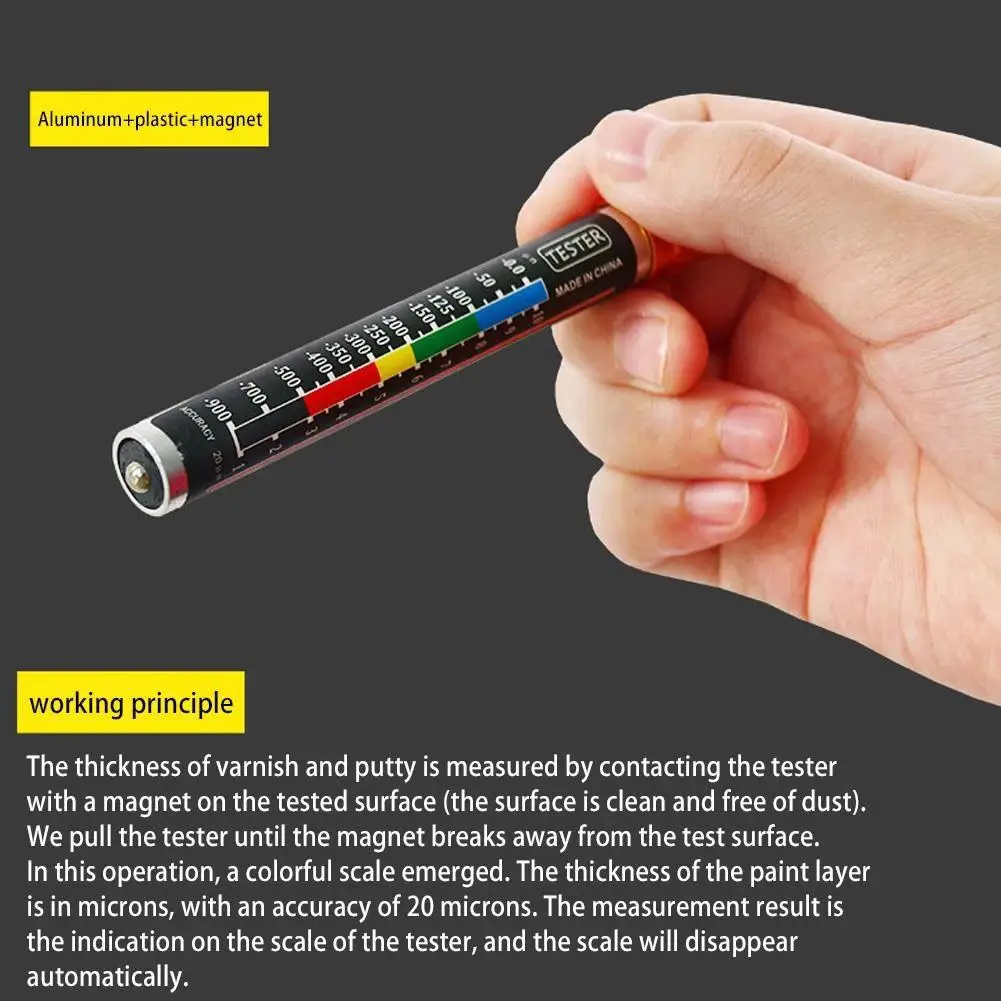 Car Coating Thickness Test Pen Car Paint Thickness Gauge Car Paint Film Pen Automotive Magnetic Pen Car Paint Tester 4