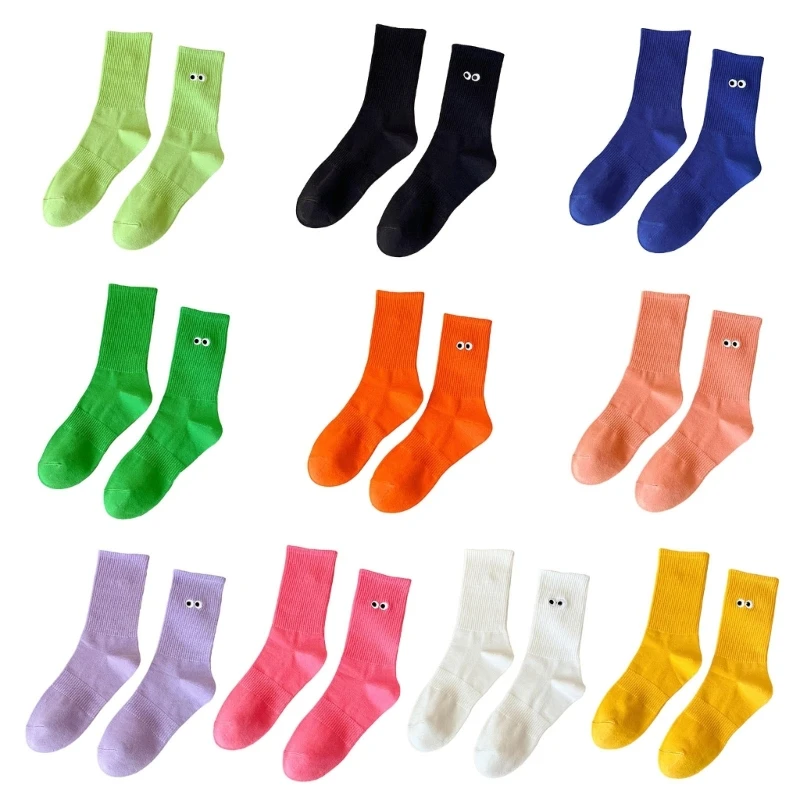 

Socks,Trendy Ankle Socks Cotton Bootie Socks Simple Calf Socks JK Students Girls Socks Gifts for Women and Girls T8NB