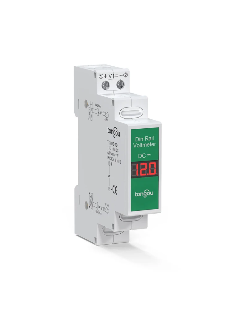 Compact Direct Current Voltage Meter DC11V-310V Intelligent LED Digital Display