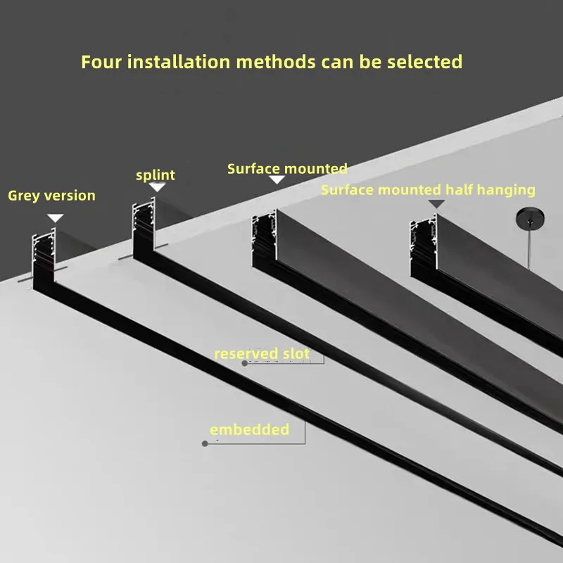 Description Picture 4 of itemMagnetic Track LED Light Fixtures Flexible Ceiling Spotlight Rail Strip Magnet System For Indoor Modern Home Living Room Kitchen