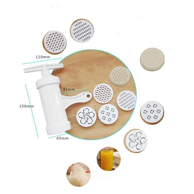 Pasta Maker Household Plastic Noodle Maker Press Machine Crank Cutter Fruit Juicer Cookware Making Spaghetti Kitchen Tool