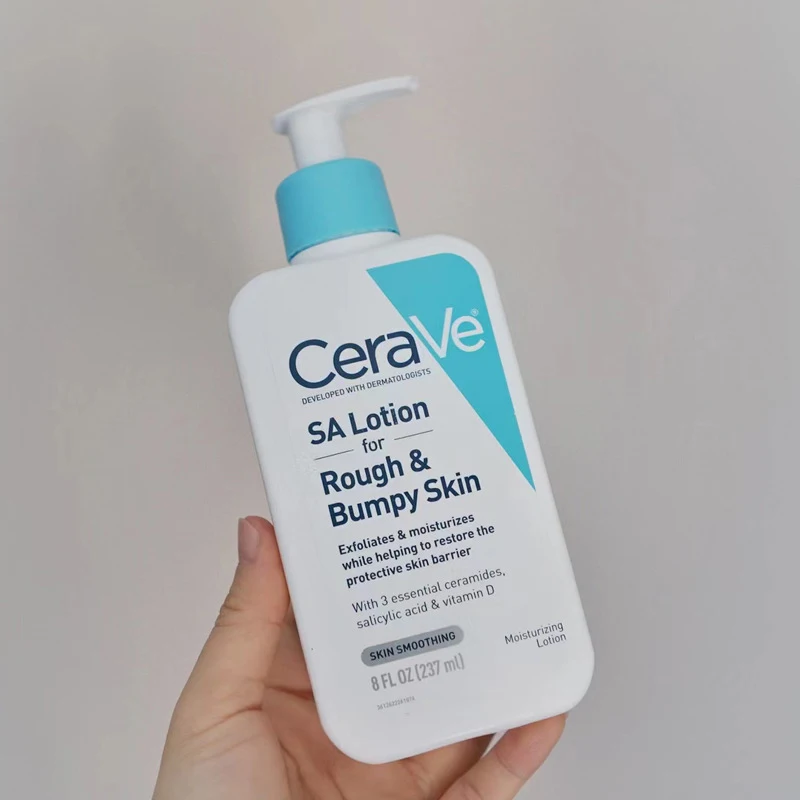 CeraVe SA Lotion for Rough Bumpy Skin Vitamin D Hyaluronic Acid Lactic