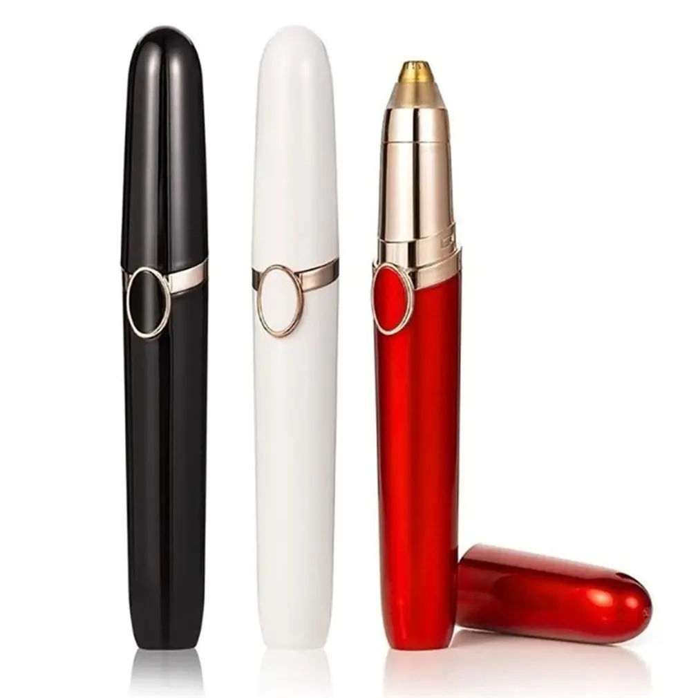 Eyebrow USB hair Trimmer Painless Eye Brow Epilator Lipstick Shaver Nose Hairs Mini Shaver Razors Facial Hair Remover Women 3