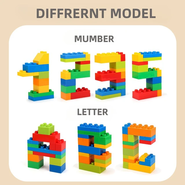 210PCS Building Blocks for Kids Toddlers Classic Multi-Colored Building Blocks Set for 1-6 Years Toys Gifts 2