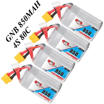GAONENG GNB 850mAh 4S 80C 160C 14.8V XT60 LiPo Battery Square Type Cinelog Cinewhoop Spare RC Parts Airplane Racing FPV 1