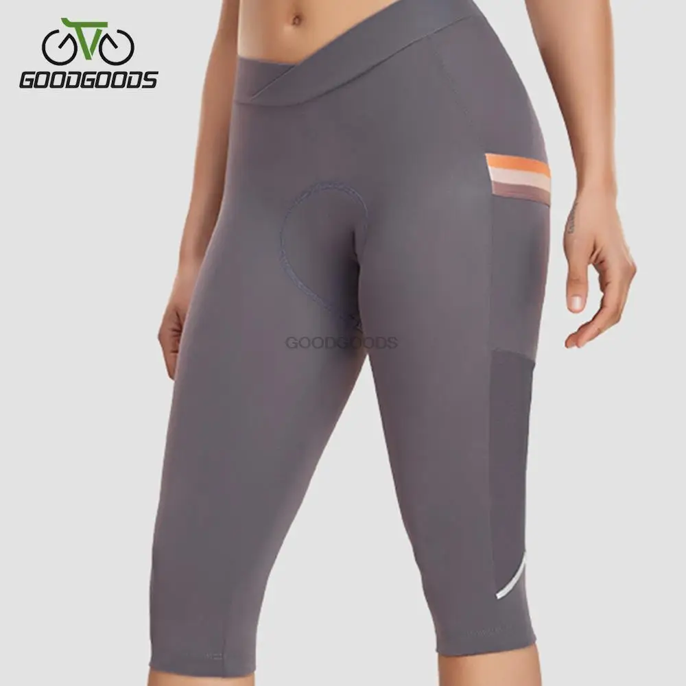 

Santic Spring and Summer Cycling Shorts Women's Bicycle Quick-Drying Breathable 7 Points Pants Professional Cycling Pants