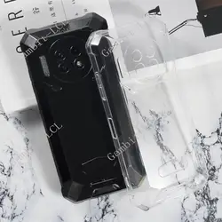 Soft Silicone Phone Back Case, Shockproof and Slim Protective Cover for Oukitel C23 Pro (Black)