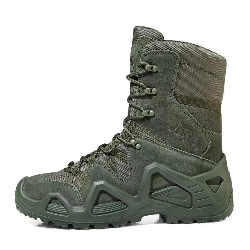 Topfight Green Hig Cut Men's Military Boots Size 38 46 Special Force Tactical Desert Combat Men