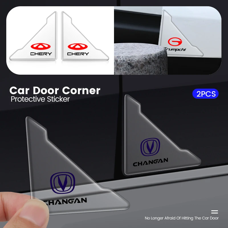2Pcs Car Door Corner Cover Paraurti Trasparente Anticollisione Protezione Antigraffio Per Honda Accord Crv Crz Civic City Spirior Ecc