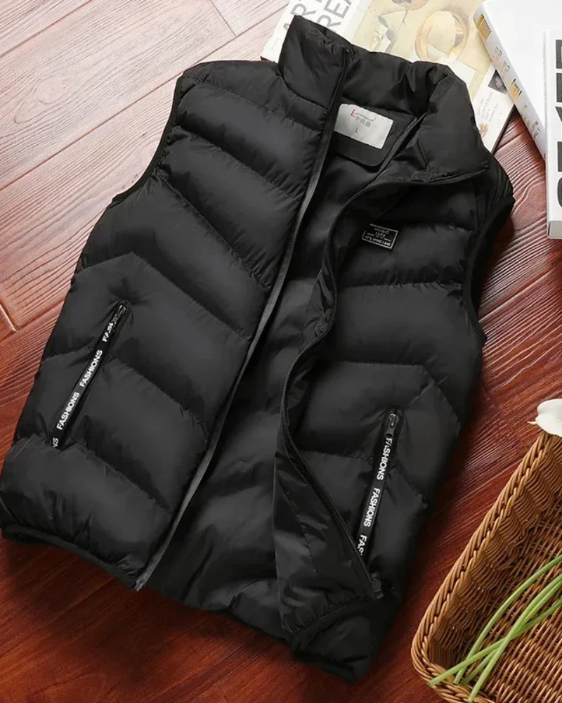 Half Sleeve Coat Black Puffer Black Half Sleeve Jacket For Men