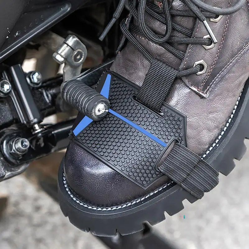 Motorcycle Shoe Protector Rubber Shoe Cover for Motorcycle Riding Anti Slip Guard with Hook and Loop Perfect Fit