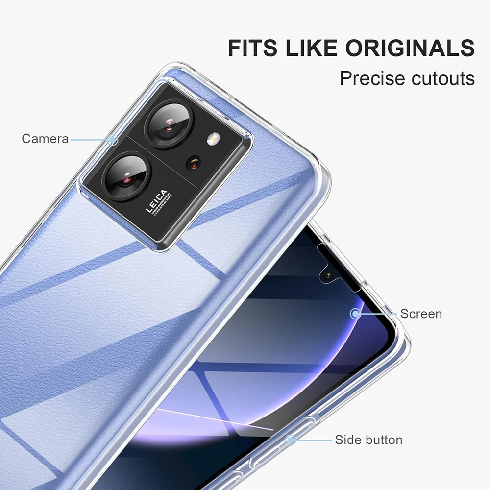 360 Full Body Clear Hybrid Protective Case with Hard Screen Guard and Soft Shell