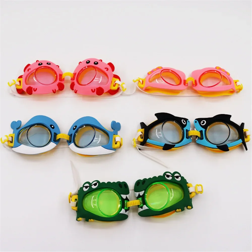 Kids Swimming Glasses One - Piece Cartoon Goggles for Children Comfort Waterproof Diving Equipment Wholesale 2