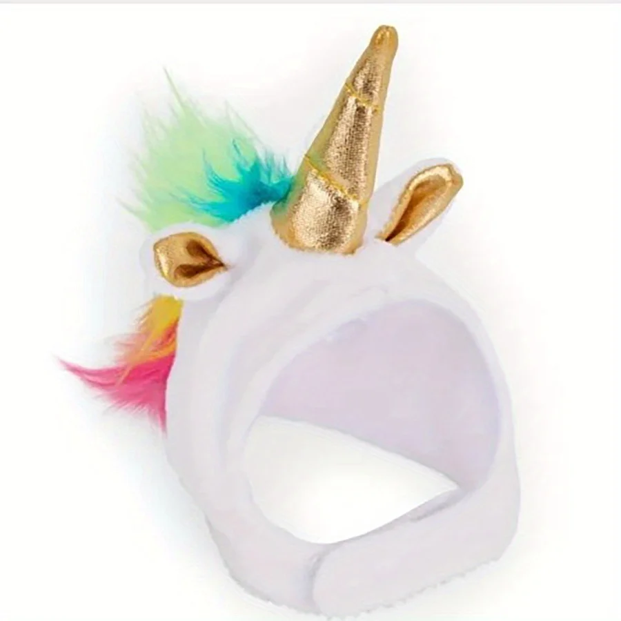 Lizard Chameleon Unicorn Transformation Outfit Funny Clothes Small Pet Headgear Hat