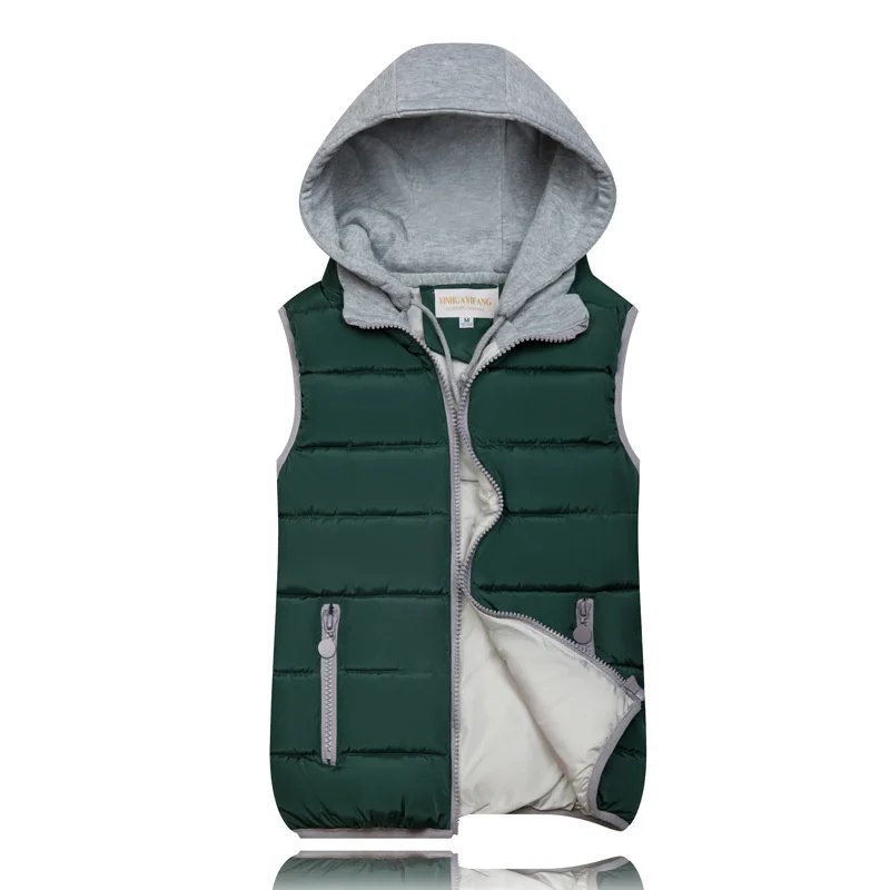 2023 Autumn Winter Down Cotton-padded Vest Jacket Women Waistcoat Thicken Sleeveless Tank Tops Female Loose Hooded Short Coats