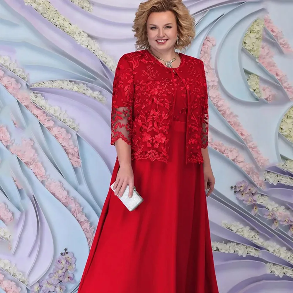 Elegant Mother of the Bride Dresses Plus Size Chiffon A-line Long Wedding Guest Dress Lace Party Vestido Madre Novia mother bride dresses women party dresses