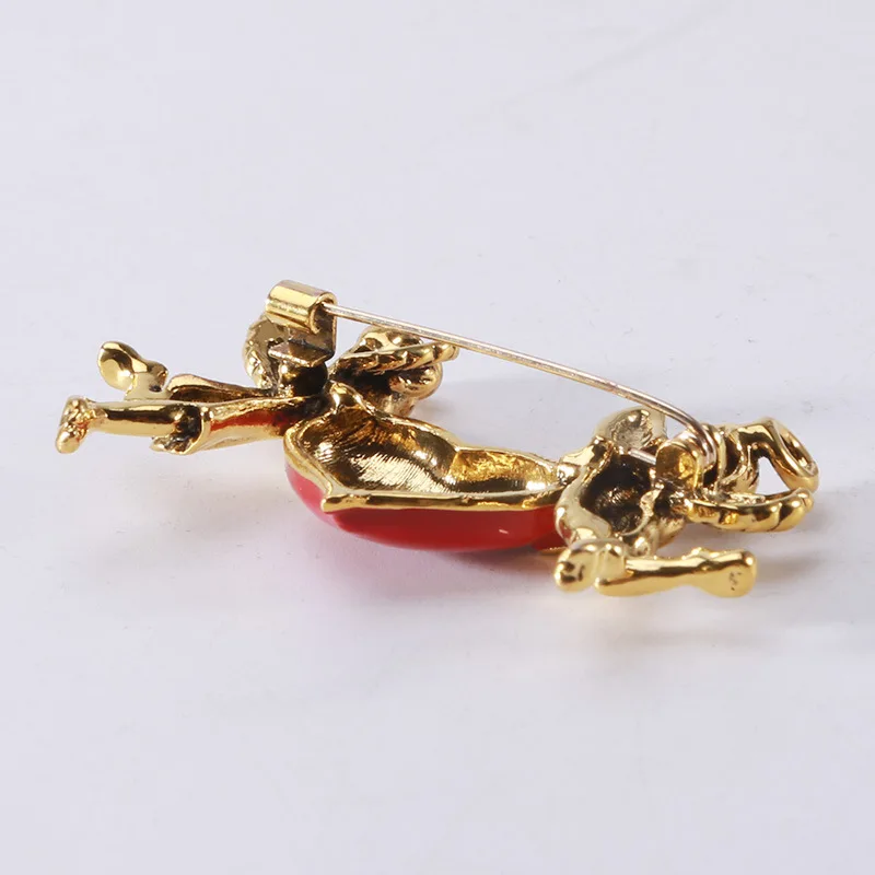 morkopela Green Brooch Pin for Women Girls Butterfly Cupid Insect Vintage Brooch Jewelry Coat