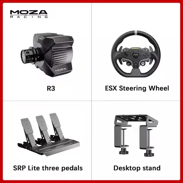 MOZA Racing R3 3.9Nm Direct Drive Wheel Base with ESX Steering