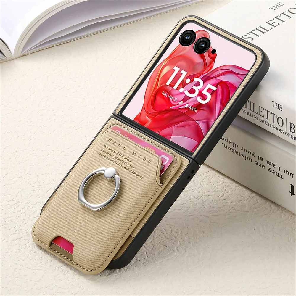 Detachable Magnetic Wallet with Card Holder and Leather Phone Case Cover