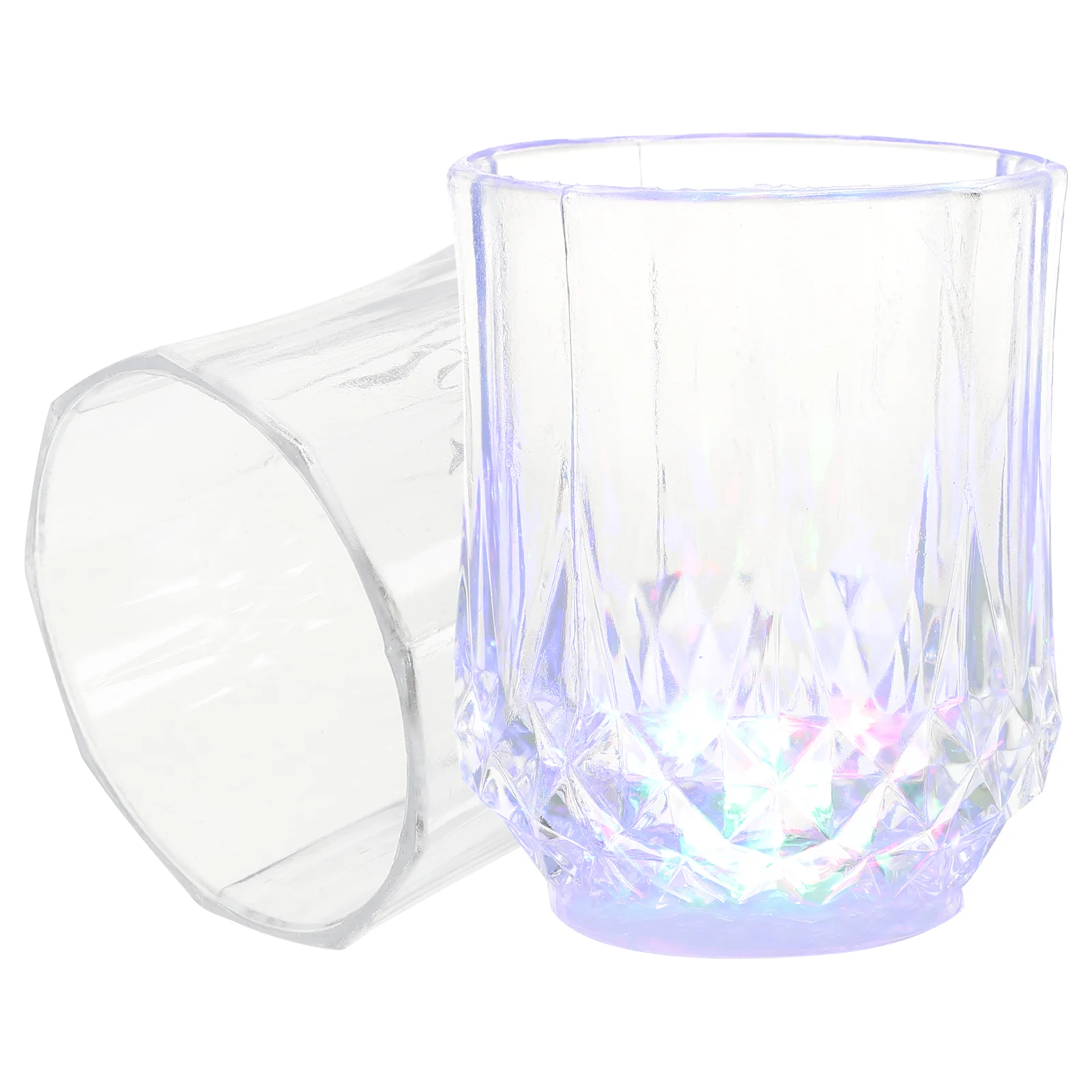 

2 Pcs LED Light Up Cup Whisky Cups Cup Glowing Drinking Glasses Party Cup