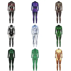 3D Digital Printed Unisex Adult Role Play Cosplay Costume Women Men Halloween Party  Jumpsuit Carnival Outfit