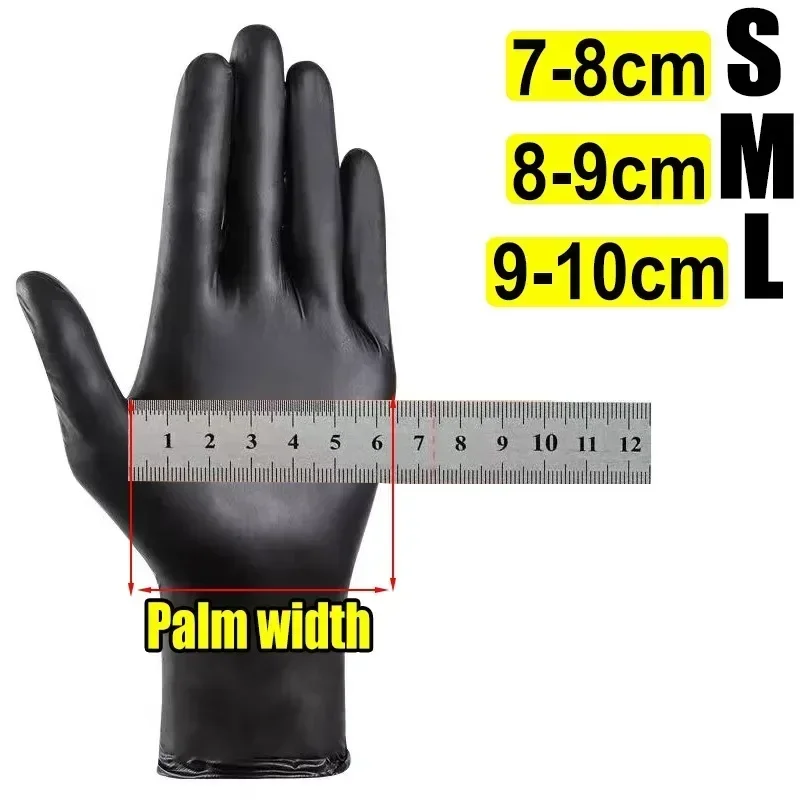 Disposable Black Nitrile PVC Gloves For Housework Dish Washing Car Industry Gardening Pet Care Baking Cooking Tool disposable gloves nitrile gloves dishwashing gloves cleaning gloves garden work gloves