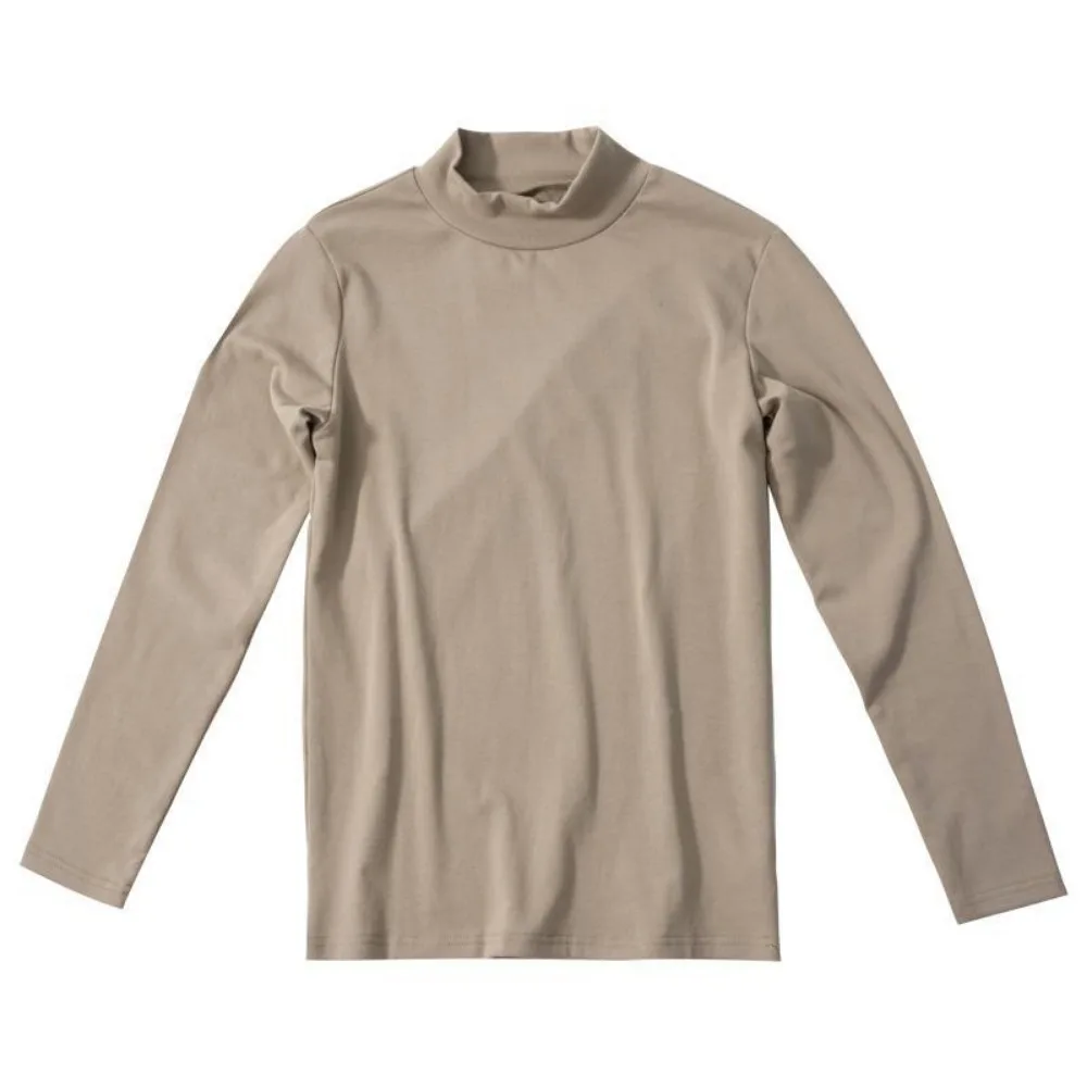 Moda abbigliamento coreano Y2k Streetwear Casual elegante Slim dolcevita da uomo autunno inverno Casual Tee top t-shirt Oversize uomo 4