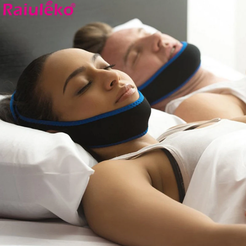 Anti Snoring Band 1PC CPAP Anti Snore Chin Strap Stop Snoring Sleeping Aid Adjustable Sleep Apnea Chin Support Straps Health Care