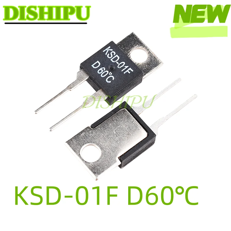 5 Stück, Ksd-01F Juc-31F Temperaturschalter-Relais, normalerweise geschlossen, Thermosteuerung, offen, 40/45/50/70/80/95/100/110/120/125/130, Grad – Detail 6