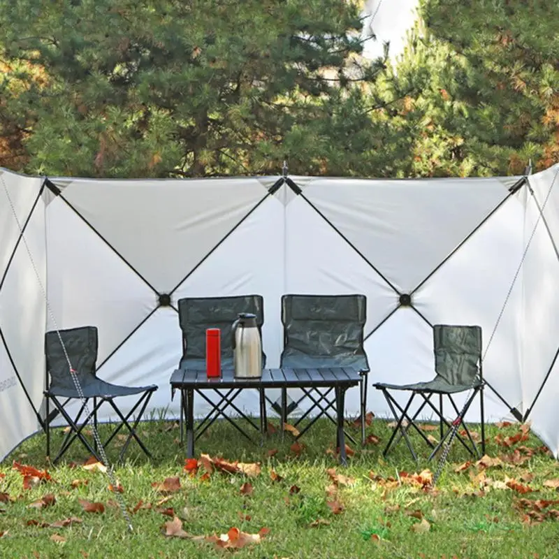 접이식 방풍 실드, 야외 캠핑 앞유리, 가스 스토브 버너 윈드 스크린, 쉘터 윈드 자외선 차단 피크닉 스크린 