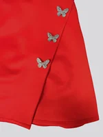 Elegant Slim Fit Knee-Length Sleeveless Dress with Metal Buckle round Neck for Holiday Parties Spring Summer New Arrival - Image 5