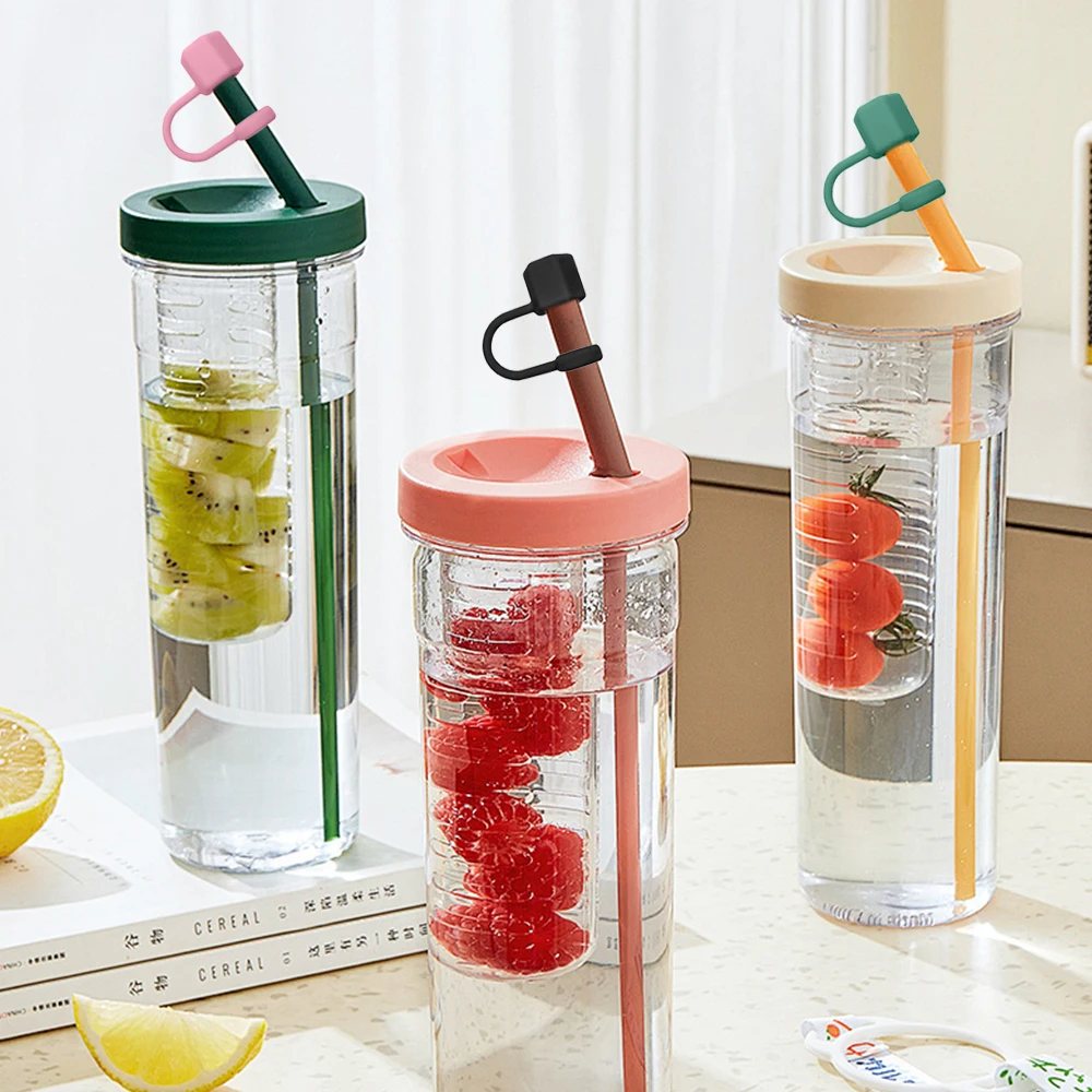 Reusable Silicone Hexagonal Nut Straw Cap Proof Splash Reusable Straw Topper Dustproof Drinking Water Cup Accessories