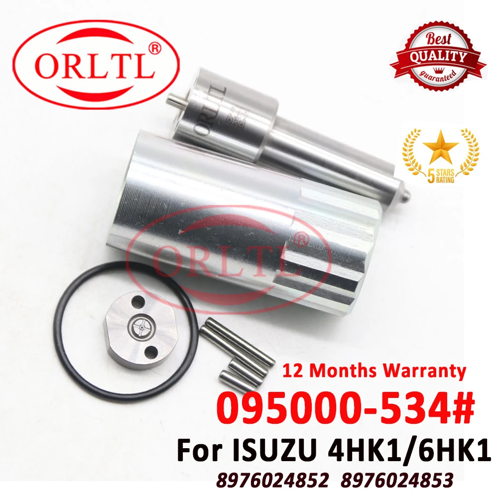 

ORLTL Diesel Oil Injector Nozzle DLLA158P1092 Fuel Injector Valve 19# For ISUZU 4HK1/6HK1 095000-5343 095000-5344 9709500-534