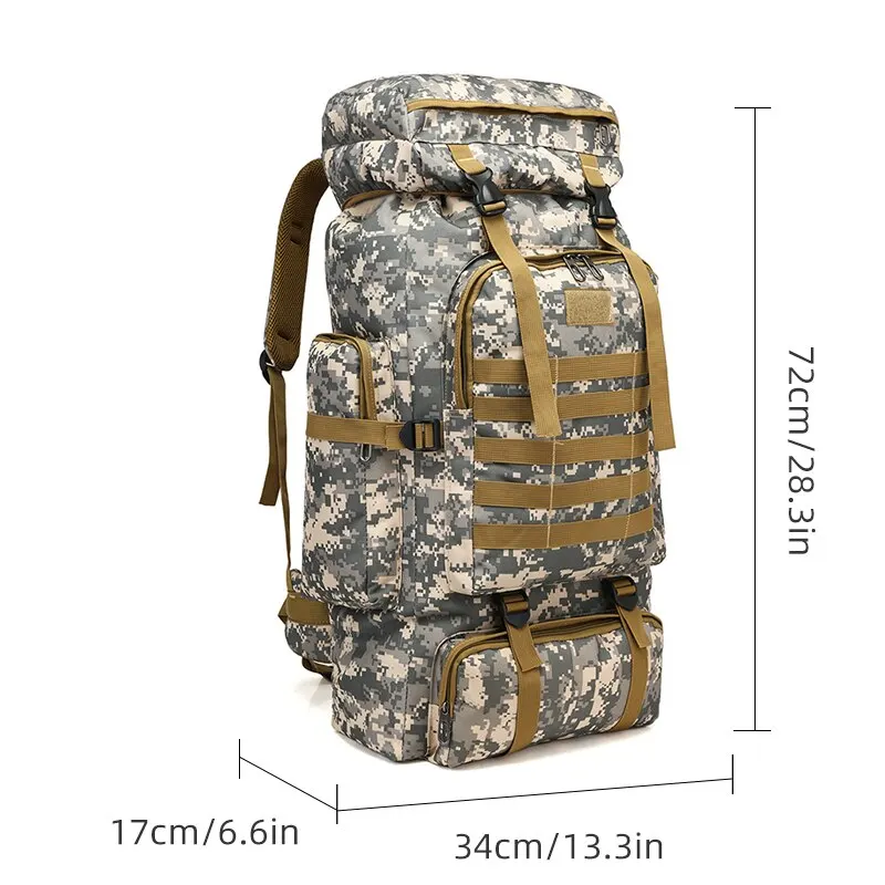 Tactical backpack tactical bag outdoor camouflage men large capacity waterproof military travel hiking bag