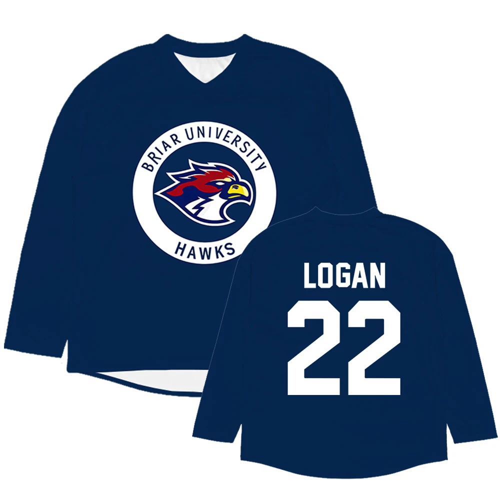 Women Cosplay Off Campus Briar University Hockey Jersey Graham 44 22 DI LAURENTIS 66 Tucker46 T-shirt men women couple t-shirt 6