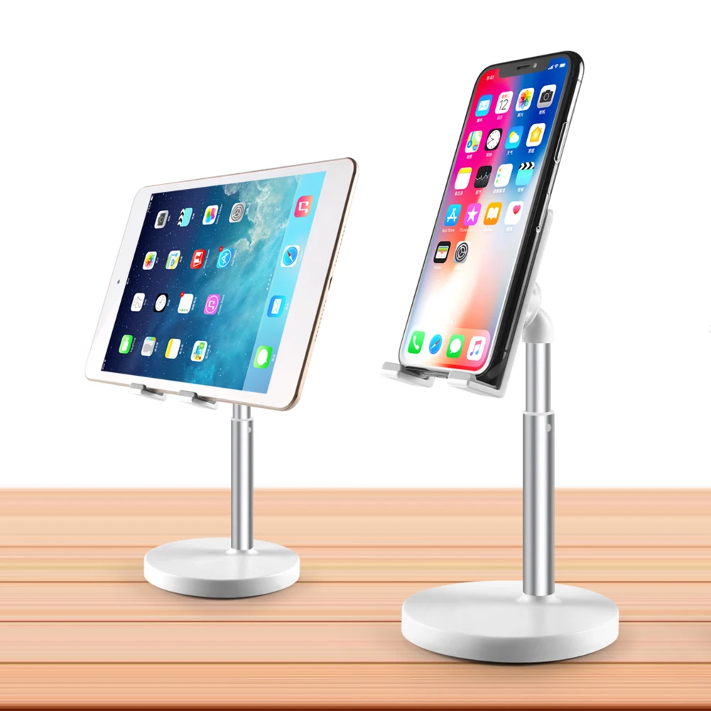 휴대폰 스탠드 조절 가능한 휴대폰 거치대 알루미늄 합금 휴대용 태블릿 스탠드 컴퓨터 사무실 책상 액세서리