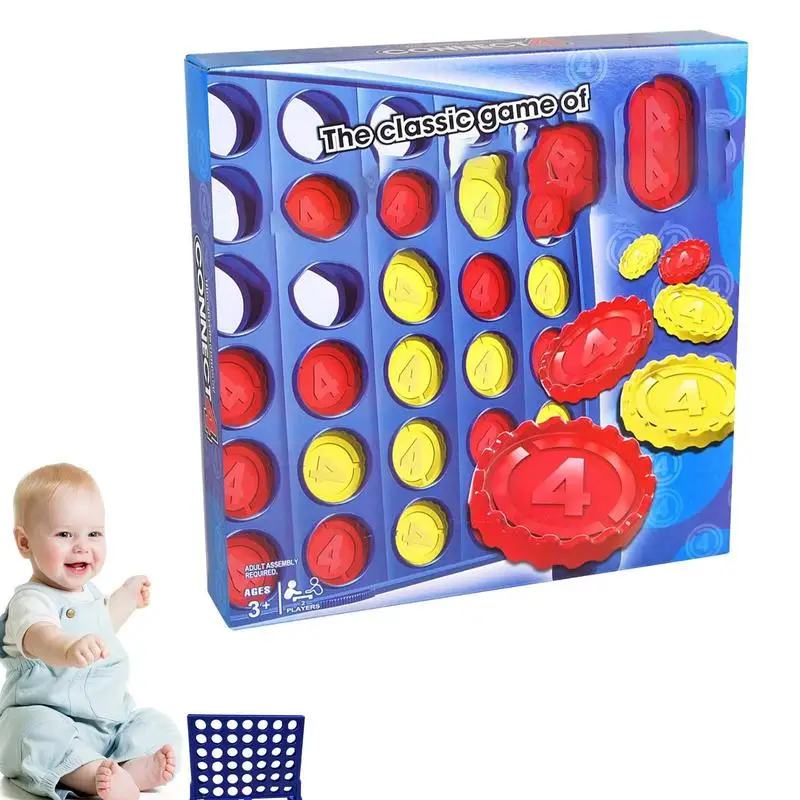 

4 In A Row Giant And Kid-friendly Go Board Game Travel Game Bring Joy And Fun For Family Gathering Christmas Party