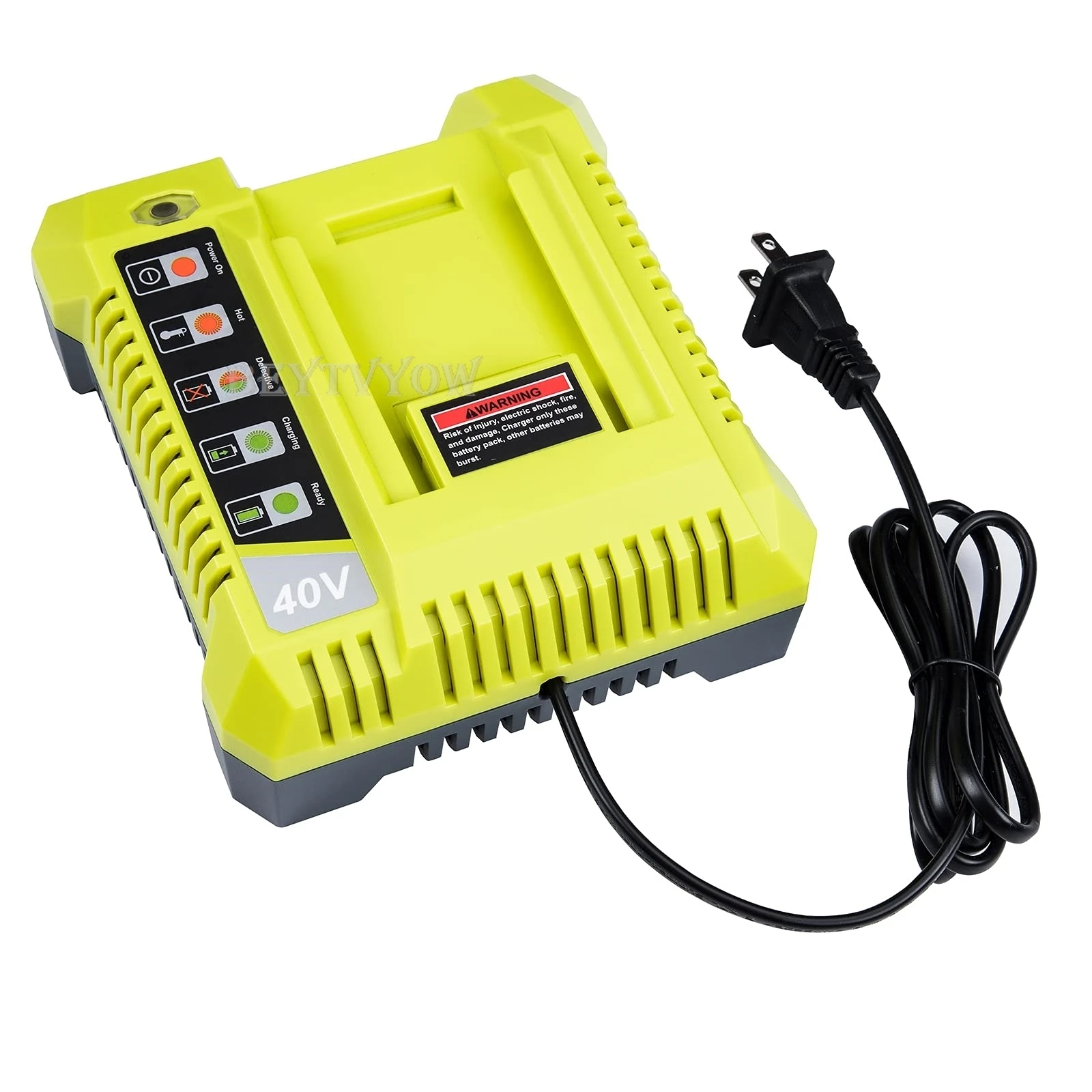 Beytvyow Super Battery Charger for Ryobi 40V Li-ion Battery Rapid Charger Statio