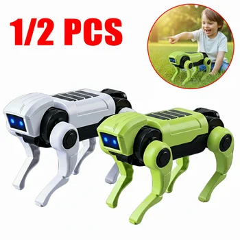 1/2 Pezzi Robot Telecomandato per Bambini, Giocattolo Meccanico a Forma di Cane, Set Elettrico Educativo per Assemblaggio Fai-da-Te, Regalo per Ragazzi