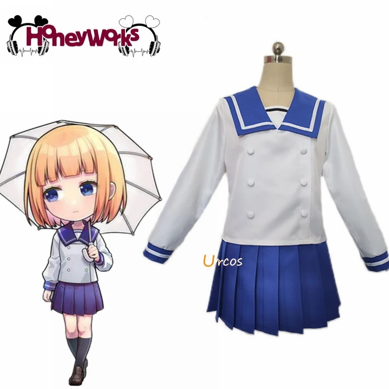 

Anime HoneyWorks Narumi Mona Sailor suit Cosplay Costume Custom Made