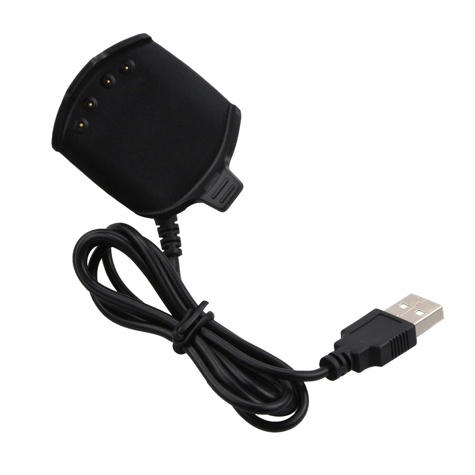 Garmin Approach S2 S4 GPS 시계 용 USB 케이블 충전기 고품질 검정색 솔리드 플라스틱 경량 Protable 시계 액세서리